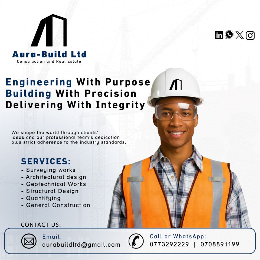 Aura Build flyer design by LeAds Ug